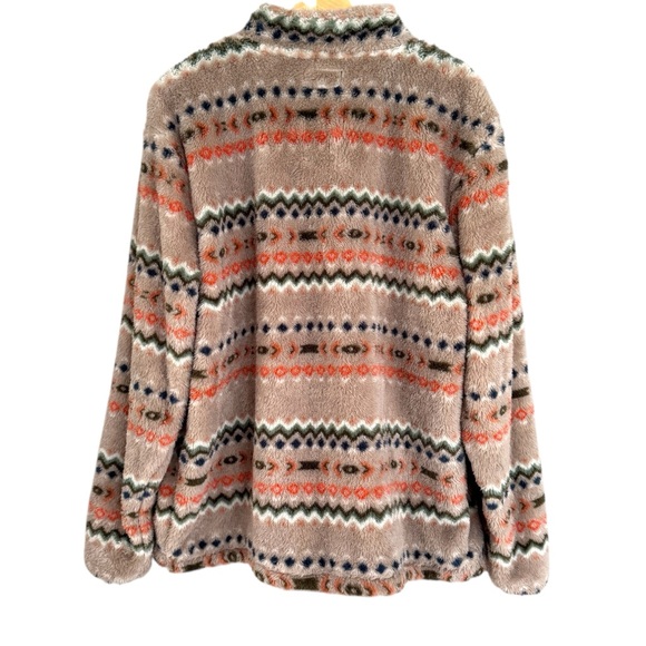 Hooey Aztec Fleece Pullover Quarter Zip Kangaroo Pocket Size XL NWT - Picture 5 of 14